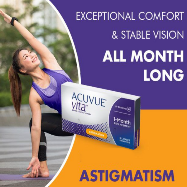 Acuvue Vita for Astigmatism Monthly Contact Lenses 6 Pack | anytimecontacts.com.au