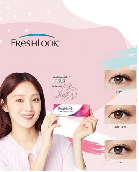 FreshLook One Day Colour Contact Lenses model | anytimecontacts.com.au