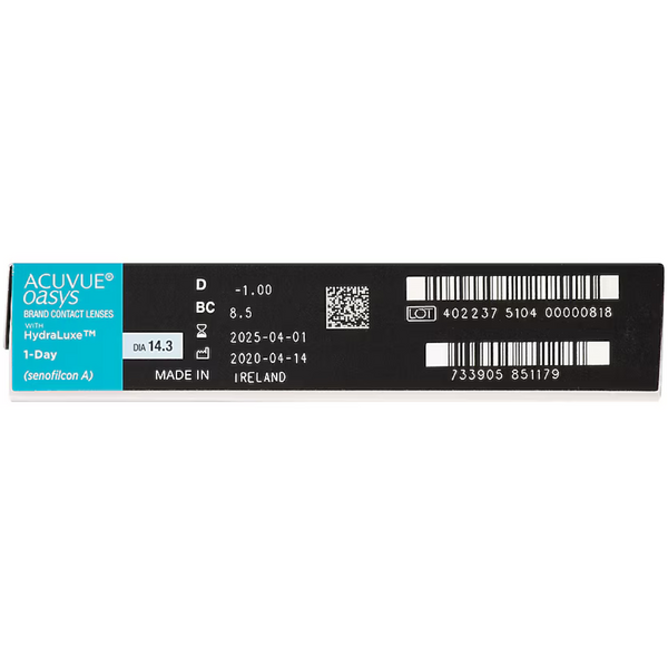 ACUVUE® OASYS 1-DAY with HydraLuxe 90pk