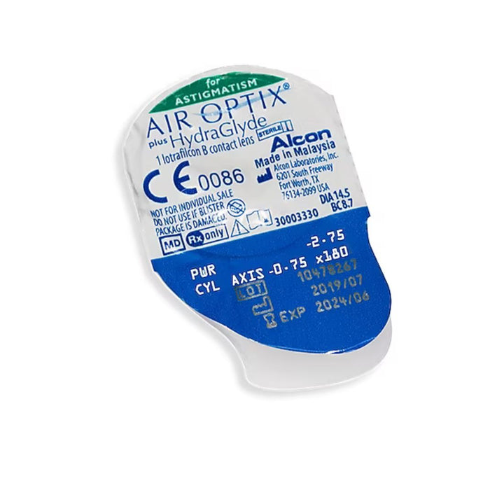 AIR OPTIX PLUS HYDRAGLYDE® FOR ASTIGMATISM 3pk