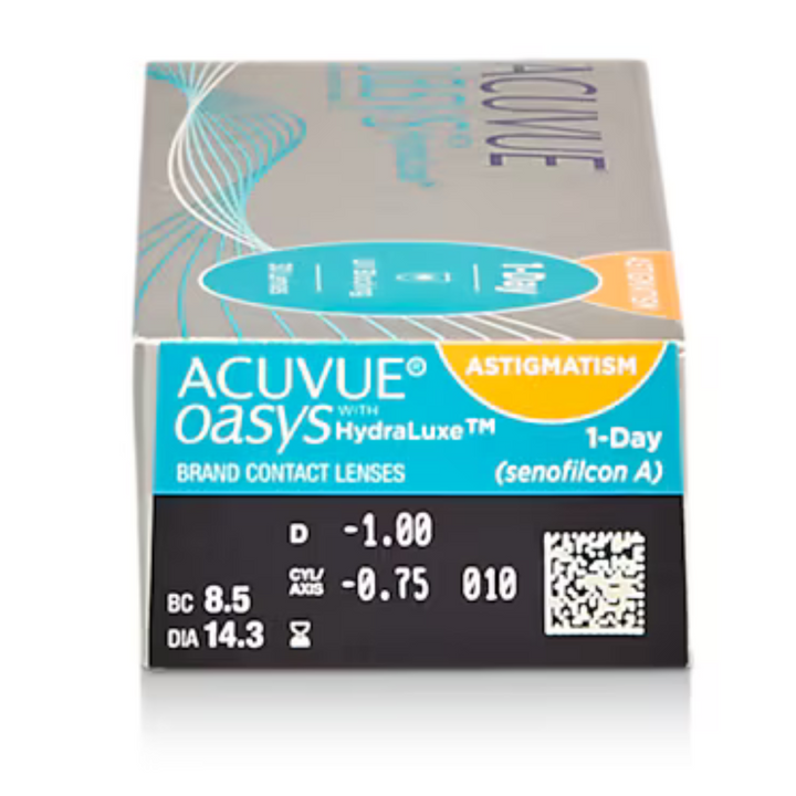 ACUVUE® OASYS 1-DAY with HydraLuxe for Astigmatism 30pk