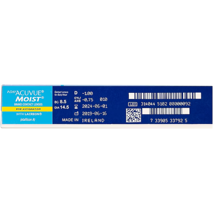 1-DAY ACUVUE® MOIST for Astigmatism 90pk