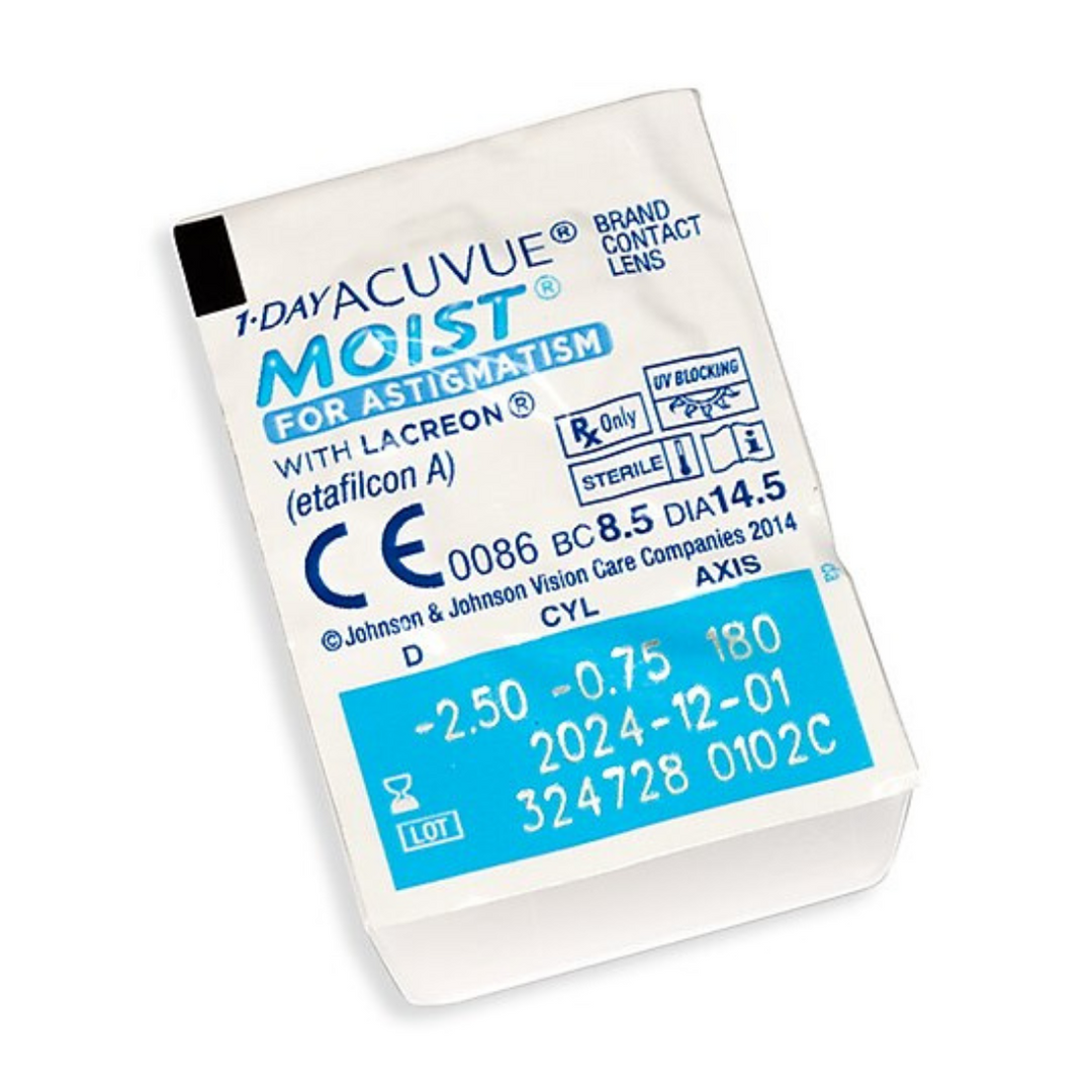 1-DAY ACUVUE® MOIST for Astigmatism 90pk