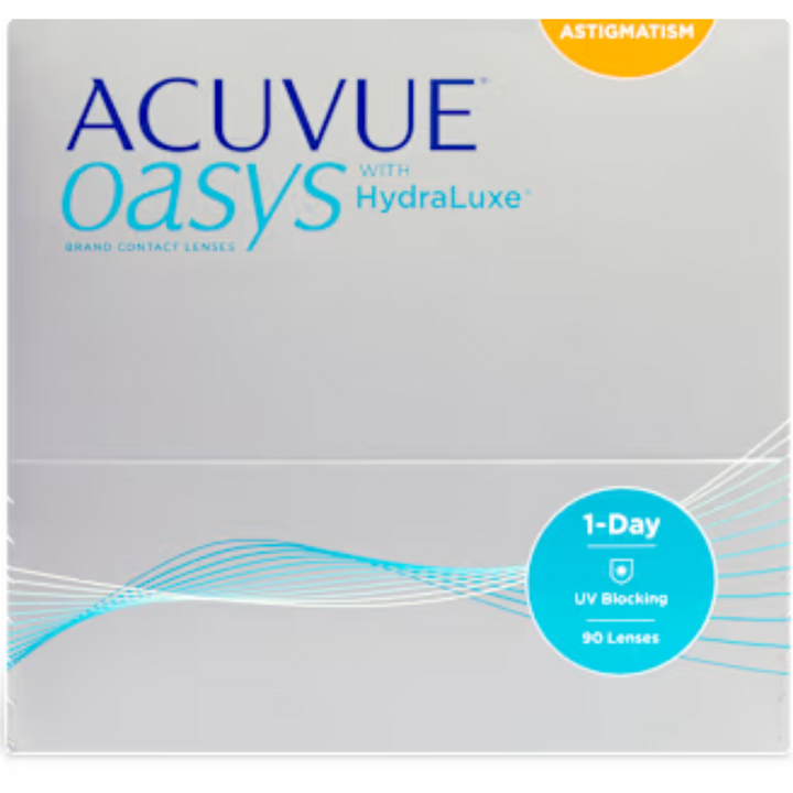 ACUVUE® OASYS 1-DAY with HydraLuxe for Astigmatism 90pk