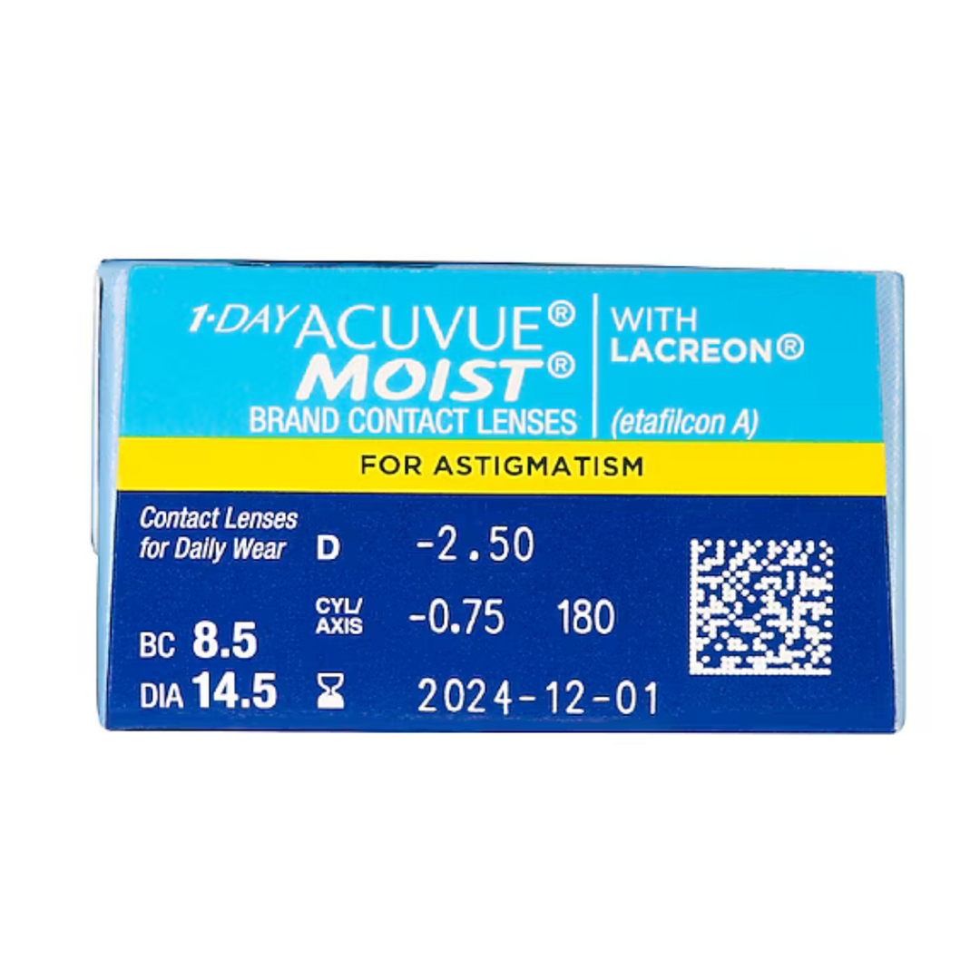 1-DAY ACUVUE® MOIST for Astigmatism 30pk