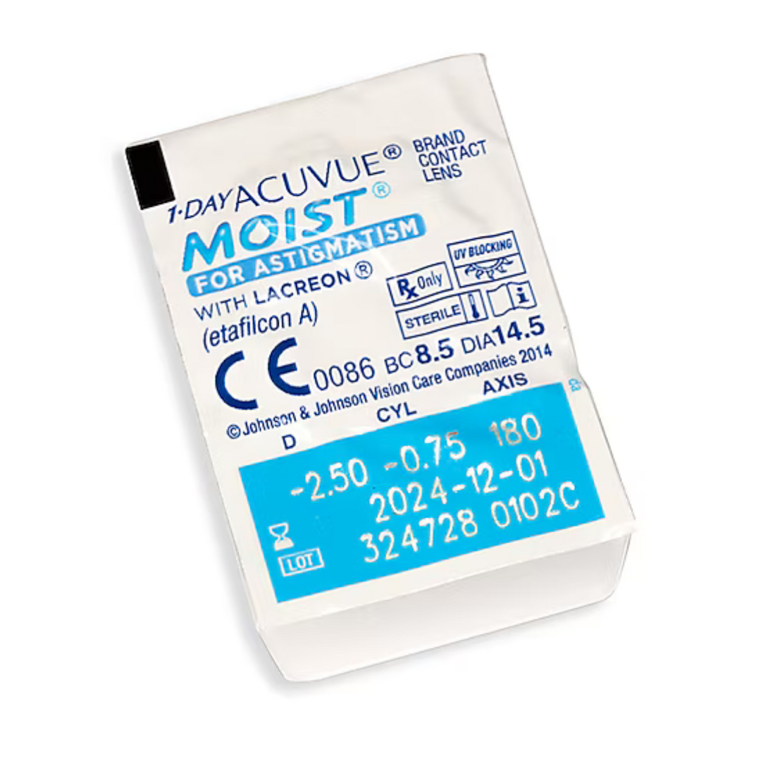 1-DAY ACUVUE® MOIST for Astigmatism 30pk