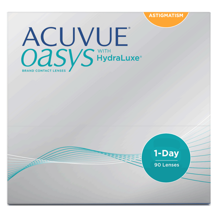 ACUVUE® OASYS 1-DAY with HydraLuxe for Astigmatism 90pk