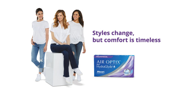 Air Optix Plus HydraGlyde Multifocal 3 Pack | anytimecontacts.com.au