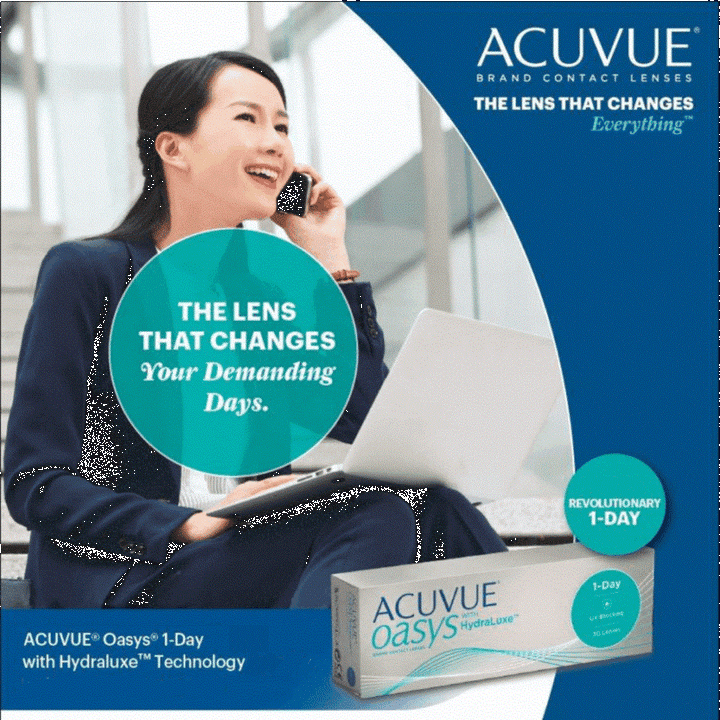 ACUVUE® OASYS 1-DAY with HydraLuxe 30pk
