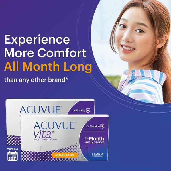 Acuvue Vita for Astigmatism Monthly Contact Lenses 6 Pack | anytimecontacts.com.au